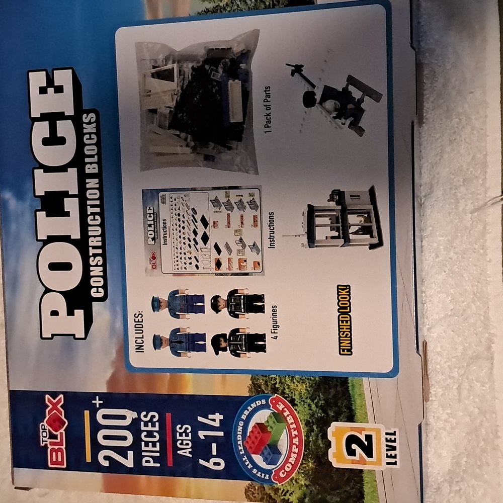 Police Construction Blocks Set - Blue and Black. New - Picture 2 of 2